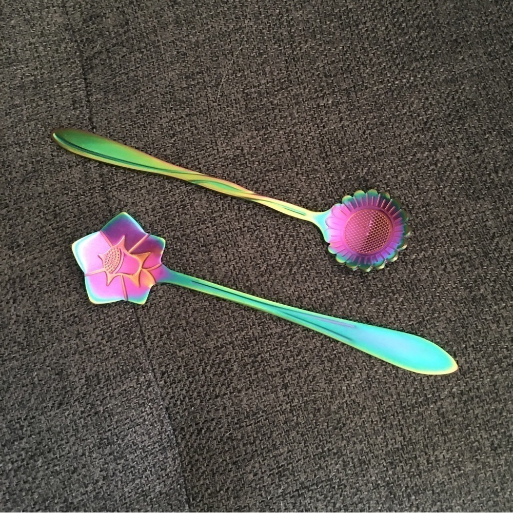 Set/2 Floral Spoons, Multicolor (SUNFLOWER + BALLOON) - Picture 3 of 12